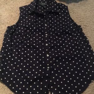 Ralph Lauren polka dot shirt sleeve button up